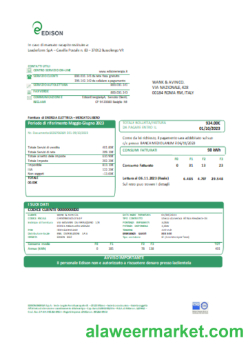 Edison utility business bill SCR